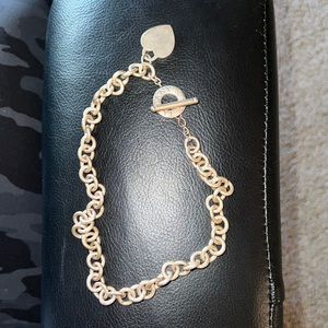 Tiffany Heart Tag Toggle Necklace. Used. No engravings.
